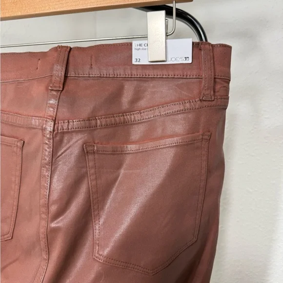 Joe's Jeans The Charlie Cinnamon Faux Leather Pants NWT - Picture 11 of 12